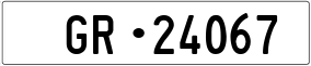 Trailer License Plate